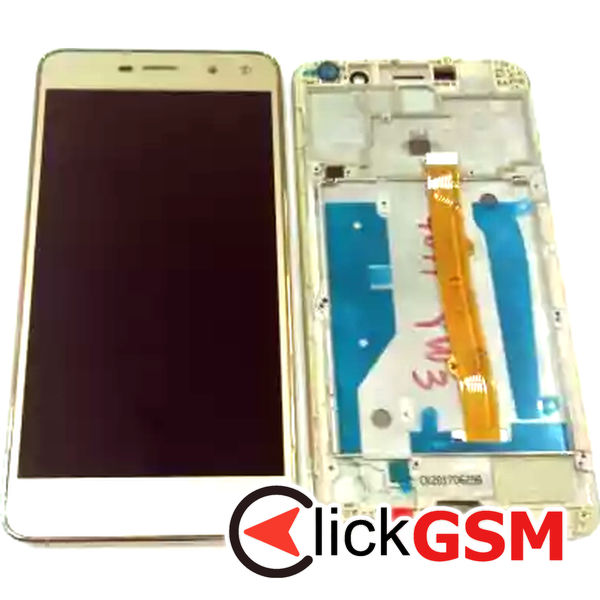 Piesa Display Cu Touchscreen Si Rama Auriu Huawei Y6 2017 84t