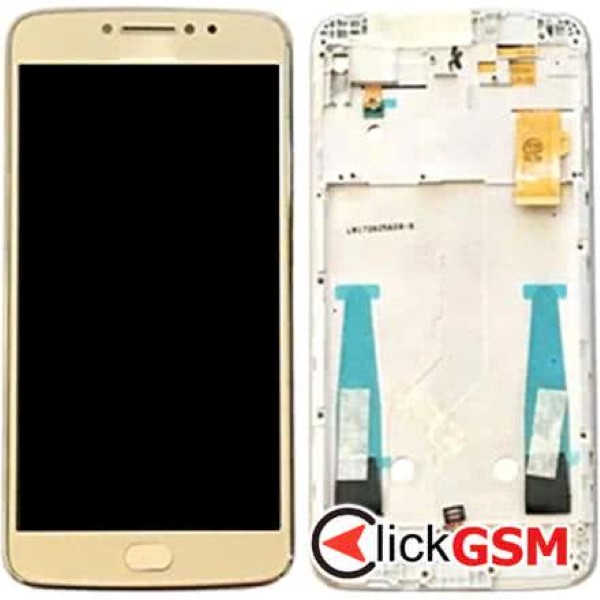 Piesa Display Cu Touchscreen Si Rama Auriu Motorola Moto E4 Plus 1ige