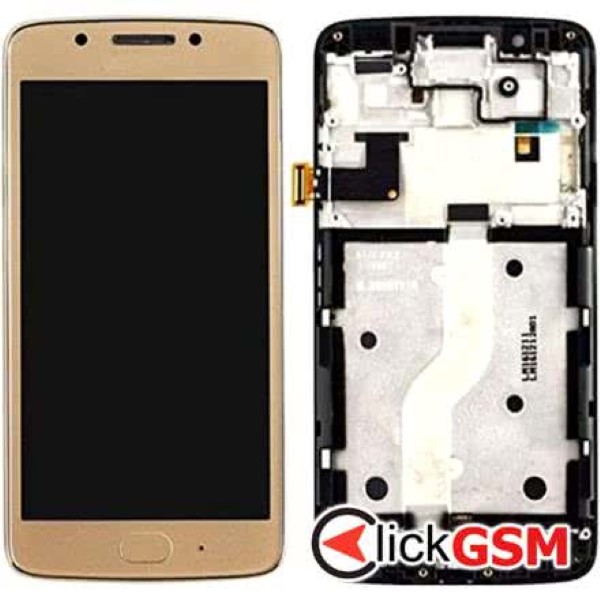 Piesa Piesa Display Cu Touchscreen Si Rama Auriu Motorola Moto G5 Plus 1ijj