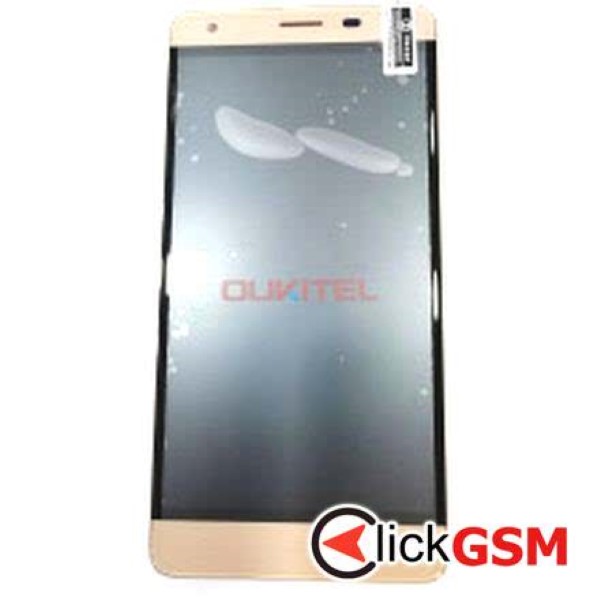 Piesa Piesa Display Cu Touchscreen Si Rama Auriu Oukitel K6000 Pro 2kvr