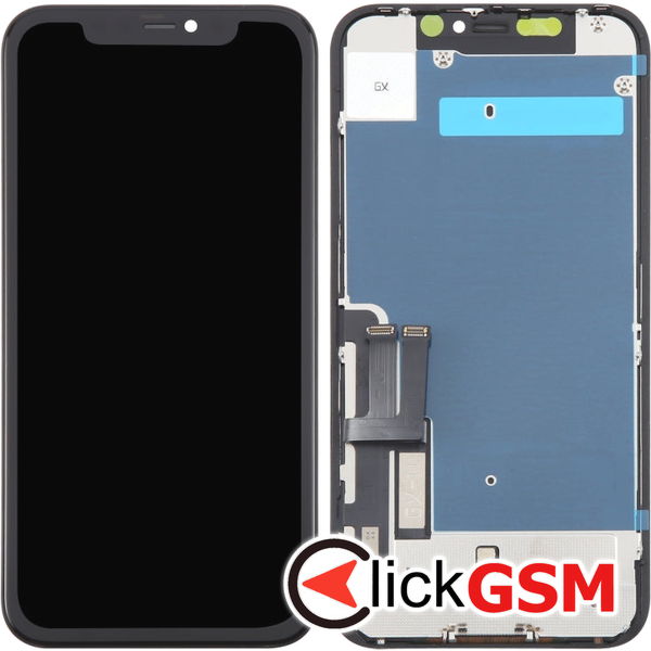 Piesa Display Cu Touchscreen Si Rama Black Apple Iphone 11 4gzh