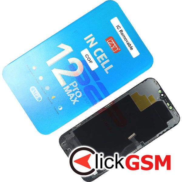 Piesa Piesa Display Cu Touchscreen Si Rama Black Apple Iphone 12 Pro Max 4kfc