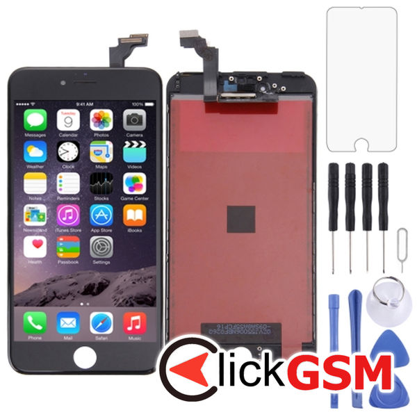 Piesa Piesa Display Cu Touchscreen Si Rama Black Apple Iphone 6 Plus 4fcj