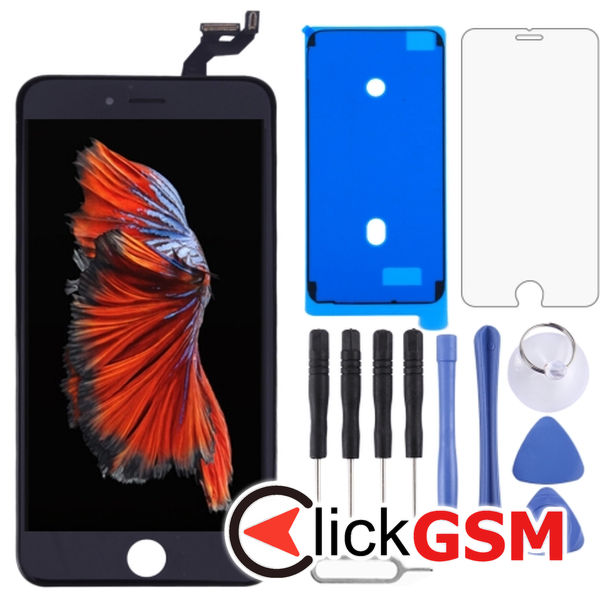 Piesa Piesa Display Cu Touchscreen Si Rama Black Apple Iphone 6s Plus 4fj3