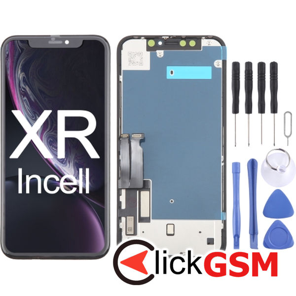 Piesa Display Cu Touchscreen Si Rama Black Apple Iphone Xr 4fvl