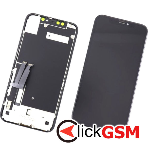 Piesa Display Cu Touchscreen Si Rama Black Apple Iphone Xr 4mvq