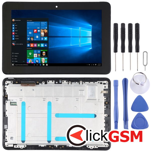 Piesa Piesa Display Cu Touchscreen Si Rama Black Asus Transformer Book 2wof