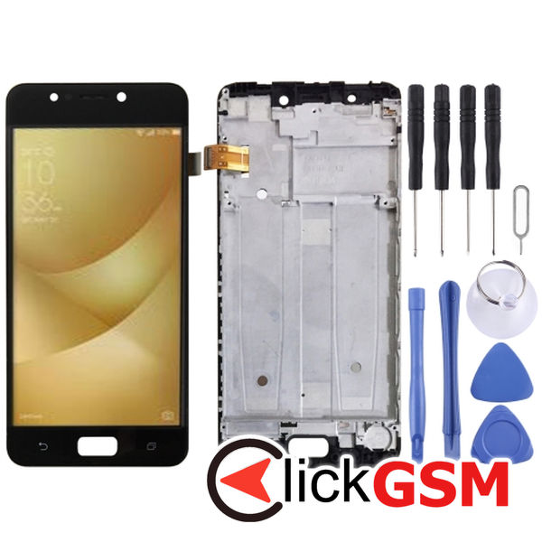 Piesa Piesa Display Cu Touchscreen Si Rama Black Asus Zenfone 4 Max 25a1