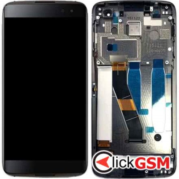 Piesa Display Cu Touchscreen Si Rama Black Blackberry Dtek60 1exb