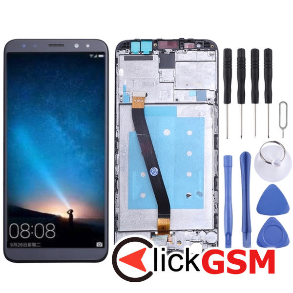 Piesa Display Cu Touchscreen Si Rama Black Huawei Mate 10 Lite 2bzd