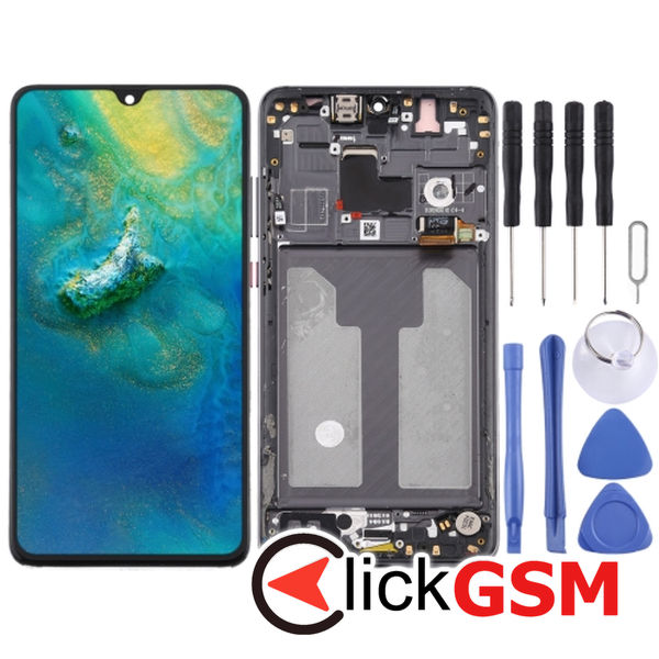 Piesa Piesa Display Cu Touchscreen Si Rama Black Huawei Mate 20 2f7v