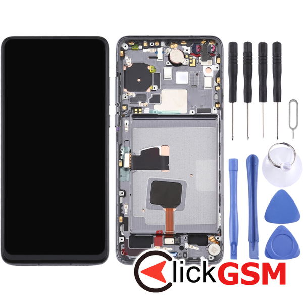 Piesa Display Cu Touchscreen Si Rama Black Huawei P40 24k5