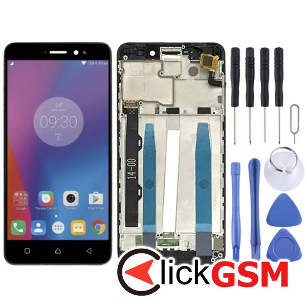 Piesa Piesa Display Cu Touchscreen Si Rama Black Lenovo K6 Power 2tby