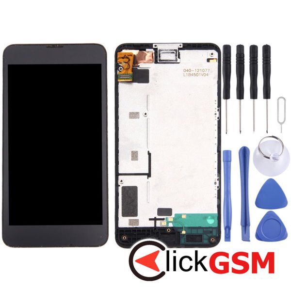 Piesa Piesa Display Cu Touchscreen Si Rama Black Nokia Lumia 630 49ur