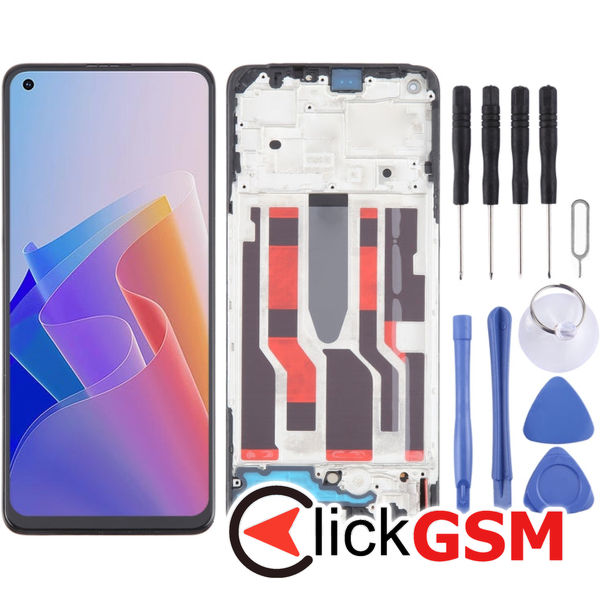 Piesa Display Cu Touchscreen Si Rama Black Oppo F21 Pro 5g 4hg9