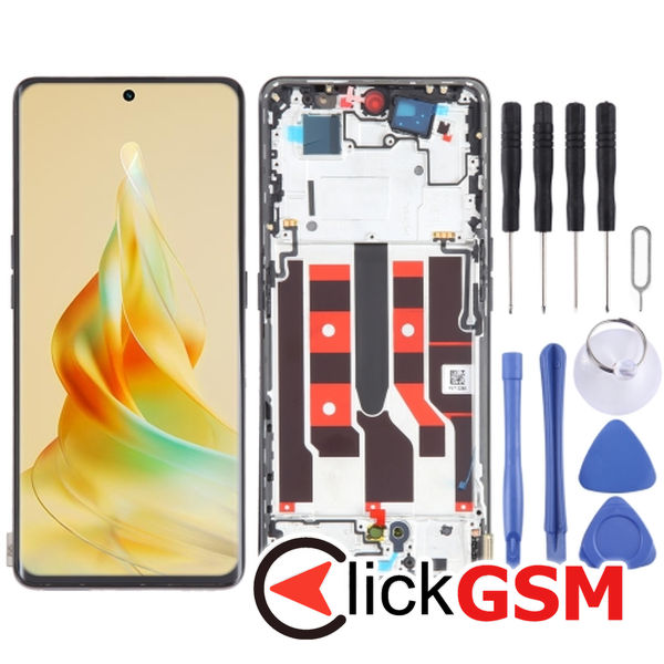 Piesa Display Cu Touchscreen Si Rama Black Oppo Reno8 T 4g 2zkv