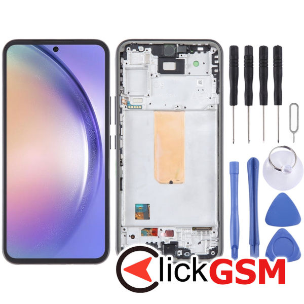 Piesa Piesa Display Cu Touchscreen Si Rama Black Samsung Galaxy A54 5g 4ez0