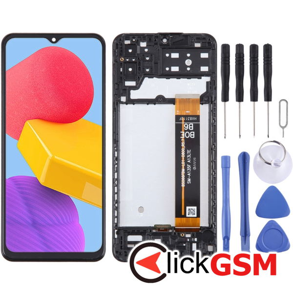 Piesa Display Cu Touchscreen Si Rama Black Samsung Galaxy M13 4etz