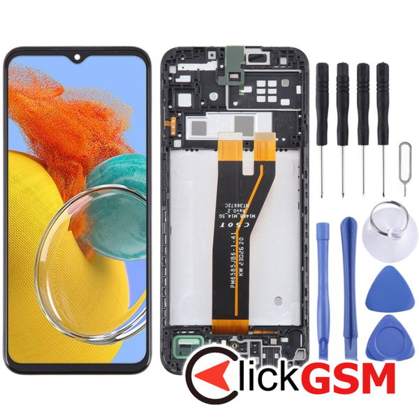 Piesa Display Cu Touchscreen Si Rama Black Samsung Galaxy M14 4evq