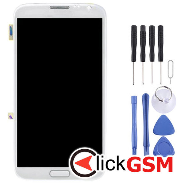 Piesa Piesa Display Cu Touchscreen Si Rama Black Samsung Galaxy Note 2 4eta