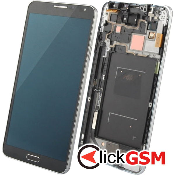 Piesa Piesa Display Cu Touchscreen Si Rama Black Samsung Galaxy Note 3 4eq2