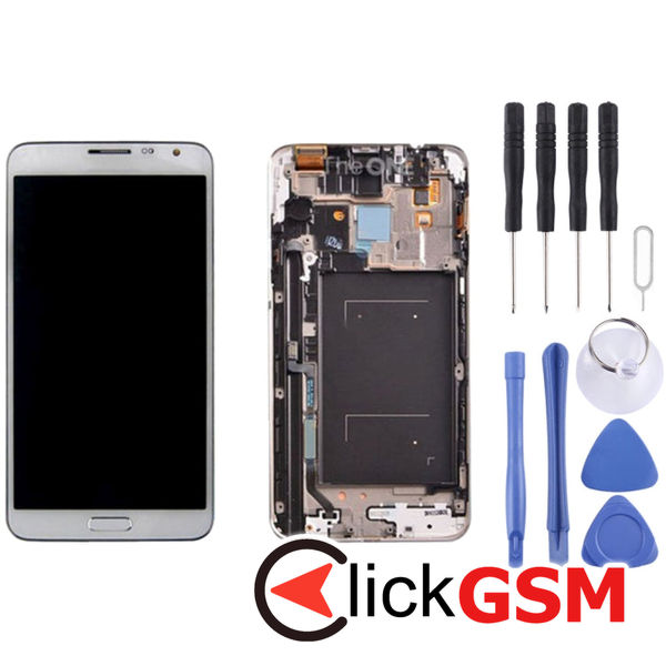 Piesa Display Cu Touchscreen Si Rama Black Samsung Galaxy Note 3 Neo 4er2