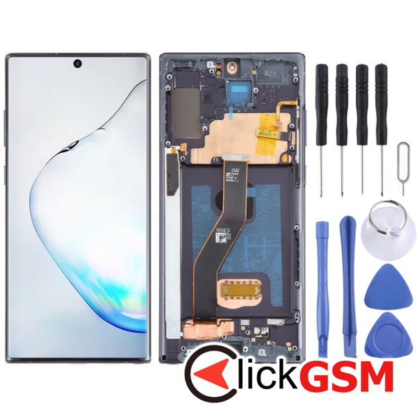 Piesa Display Cu Touchscreen Si Rama Black Samsung Galaxy Note10.plus 4eu1