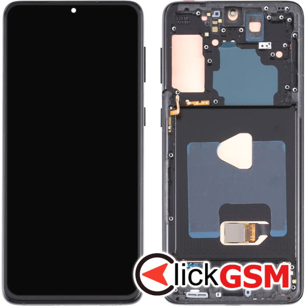 Piesa Piesa Display Cu Touchscreen Si Rama Black Samsung Galaxy S21.plus 5g 4ej7