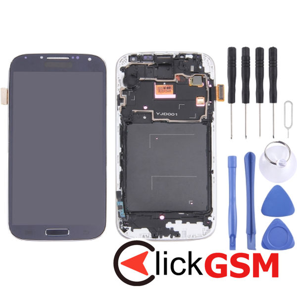 Piesa Piesa Display Cu Touchscreen Si Rama Black Samsung Galaxy S4 4pb7