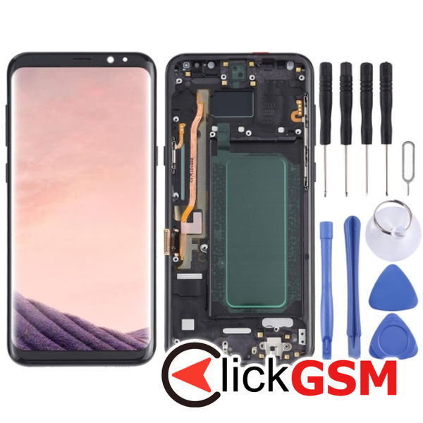 Piesa Piesa Display Cu Touchscreen Si Rama Black Samsung Galaxy S8.plus 4f1u