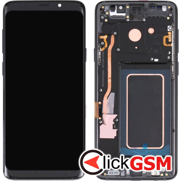 Piesa Display Cu Touchscreen Si Rama Black Samsung Galaxy S9 4en2