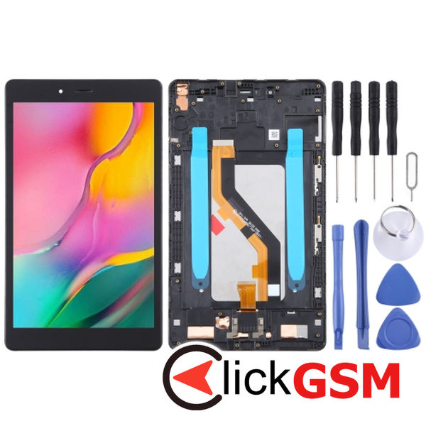 Piesa Piesa Display Cu Touchscreen Si Rama Black Samsung Galaxy Tab A 8.0 2019 4eye