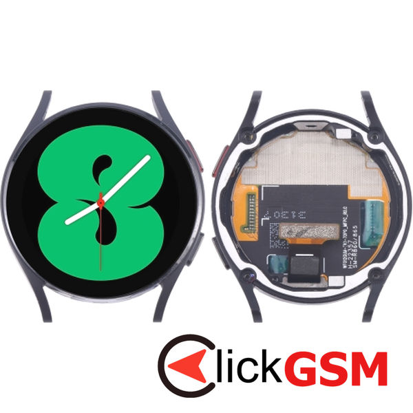 Piesa Piesa Display Cu Touchscreen Si Rama Black Samsung Galaxy Watch 4 40mm Hh7