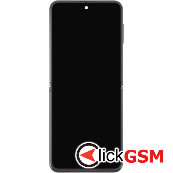 Piesa Piesa Display Cu Touchscreen Si Rama Black Samsung Galaxy Z Flip3 5g 4exw