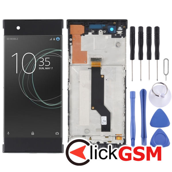 Piesa Piesa Display Cu Touchscreen Si Rama Black Sony Xperia Xa1 2ujr