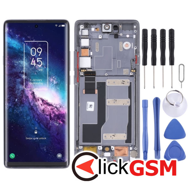 Piesa Display Cu Touchscreen Si Rama Black Tcl 20 Pro 5g 21l7