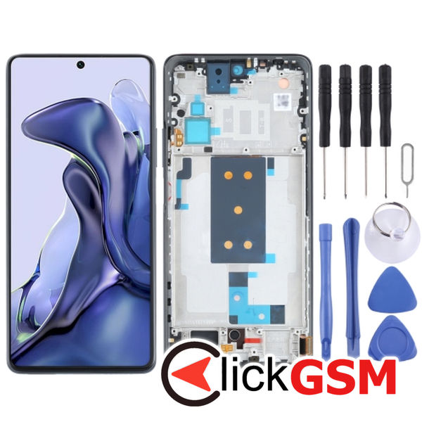 Piesa Piesa Display Cu Touchscreen Si Rama Black Xiaomi 11t Pro 2613