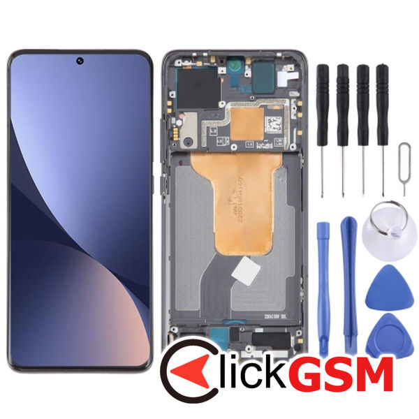 Piesa Display Cu Touchscreen Si Rama Black Xiaomi 12s 499h