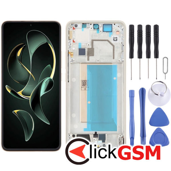 Piesa Piesa Display Cu Touchscreen Si Rama Black Xiaomi 13t 49a8