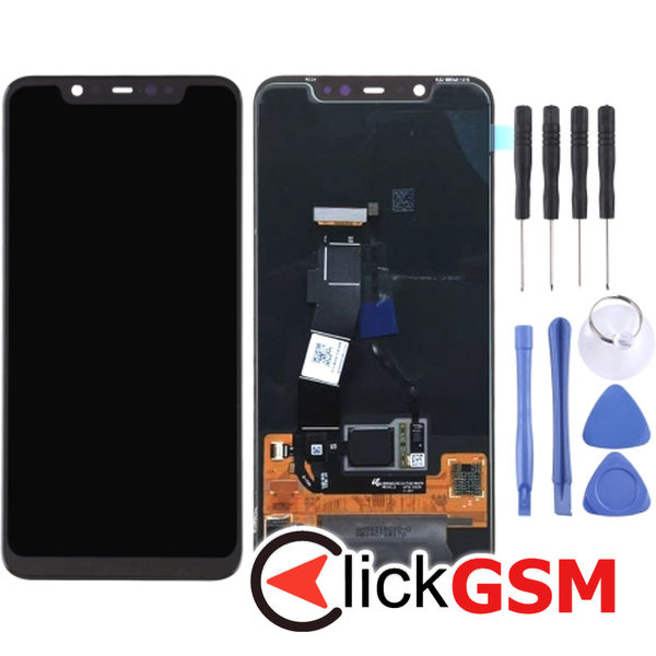 Piesa Display Cu Touchscreen Si Rama Black Xiaomi Mi 8 41ik