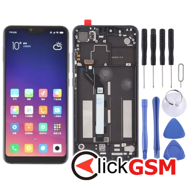 Piesa Piesa Display Cu Touchscreen Si Rama Black Xiaomi Mi 8 Lite 25k3