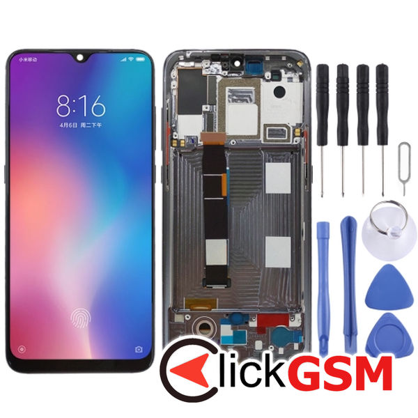 Piesa Piesa Display Cu Touchscreen Si Rama Black Xiaomi Mi 9 260b