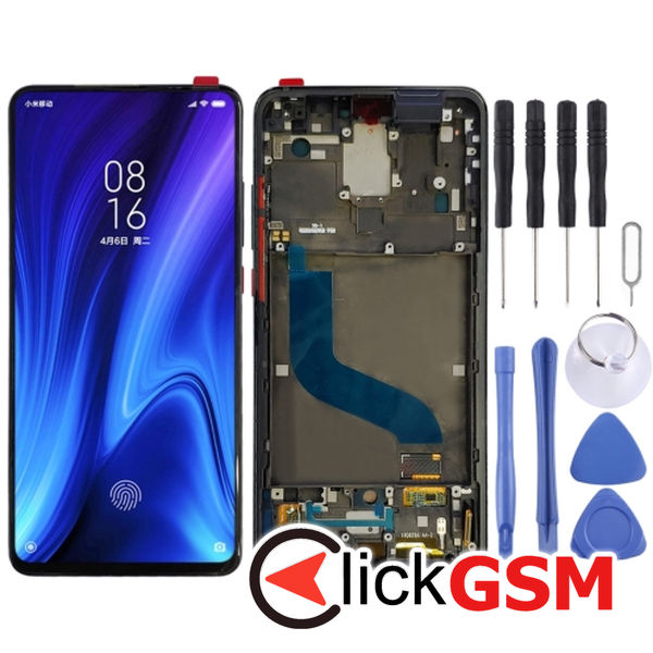 Piesa Piesa Display Cu Touchscreen Si Rama Black Xiaomi Mi 9t Pro 2608