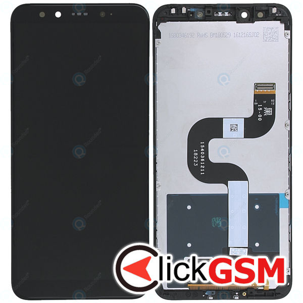 Piesa Display Cu Touchscreen Si Rama Black Xiaomi Mi A2 23rp