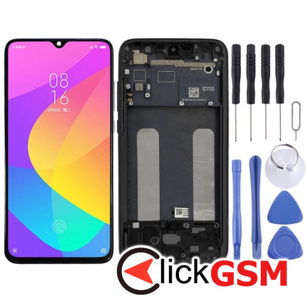 Piesa Piesa Display Cu Touchscreen Si Rama Black Xiaomi Mi Cc9 25yx