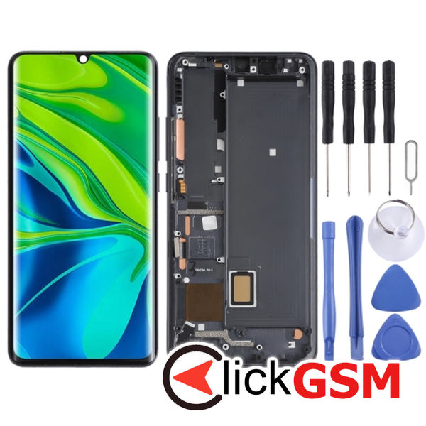 Piesa Piesa Display Cu Touchscreen Si Rama Black Xiaomi Mi Cc9 Pro 25jx