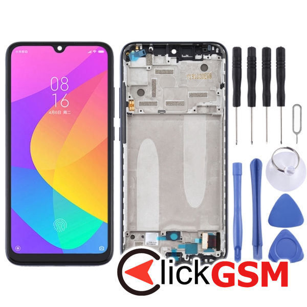 Piesa Piesa Display Cu Touchscreen Si Rama Black Xiaomi Mi Cc9e 25yv