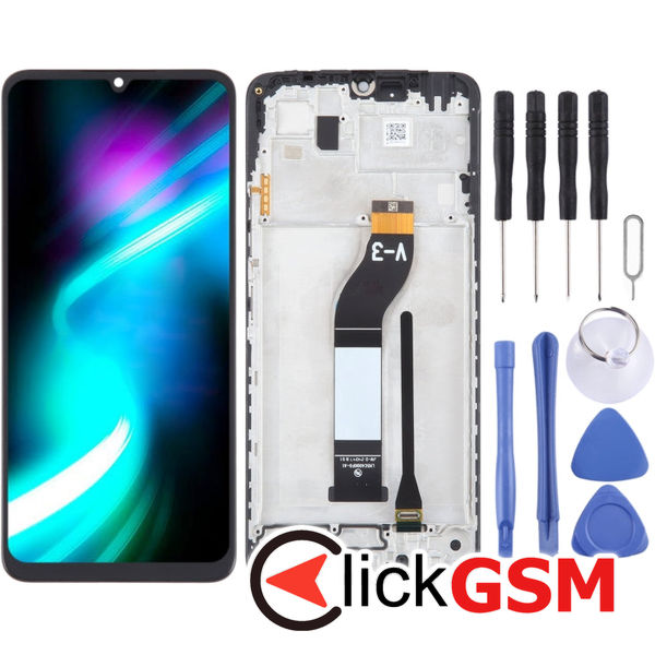 Piesa Display Cu Touchscreen Si Rama Black Xiaomi Redmi A3 3g4j