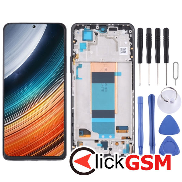 Piesa Display Cu Touchscreen Si Rama Black Xiaomi Redmi K40s 25yy