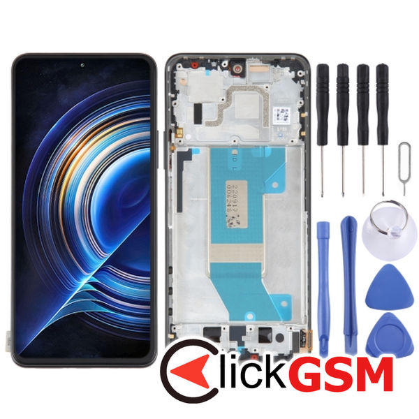 Piesa Display Cu Touchscreen Si Rama Black Xiaomi Redmi K50 2uyk